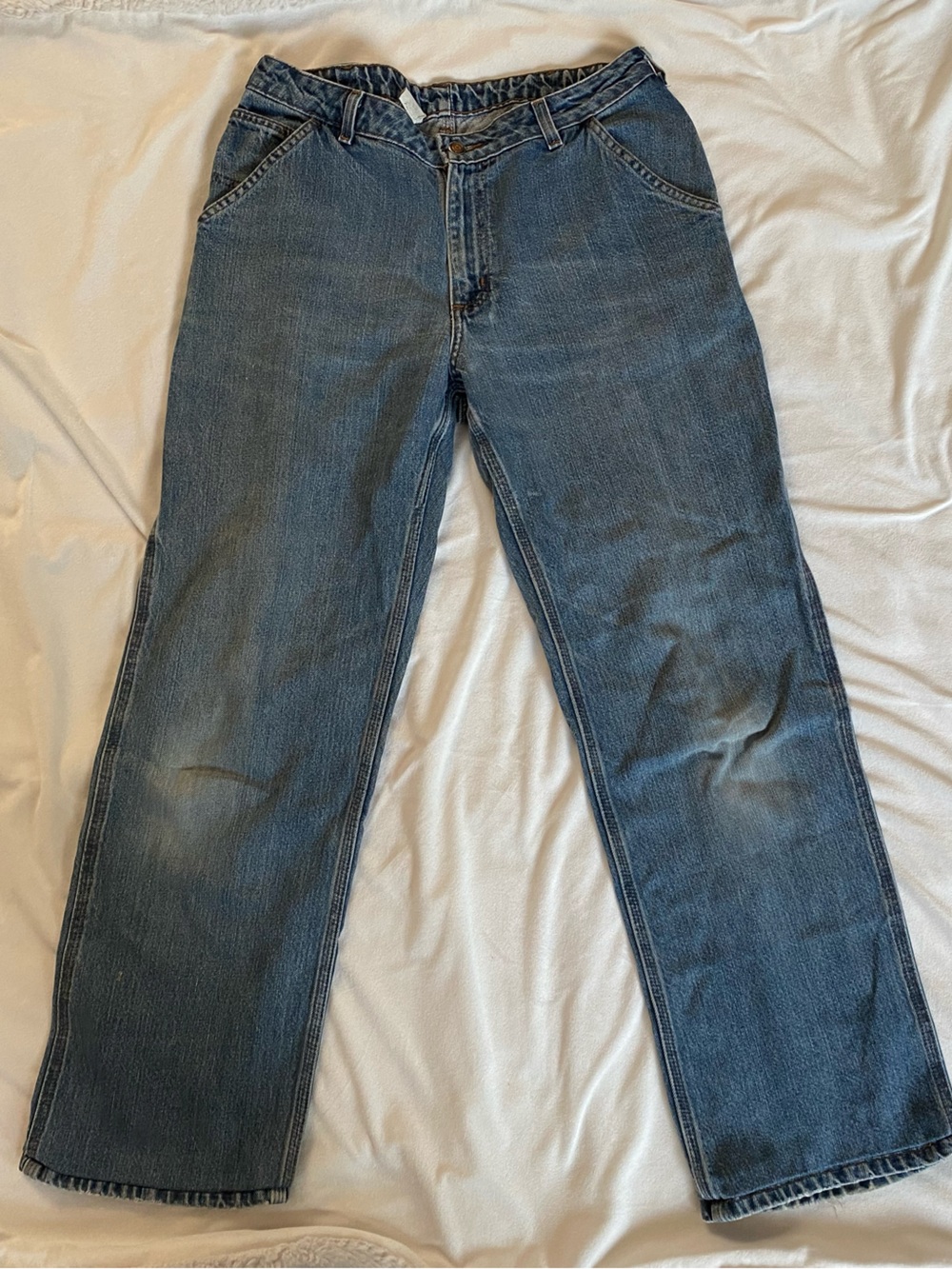 *VTG* Carhartt Faded Blue Wide-Leg Women's Jeans